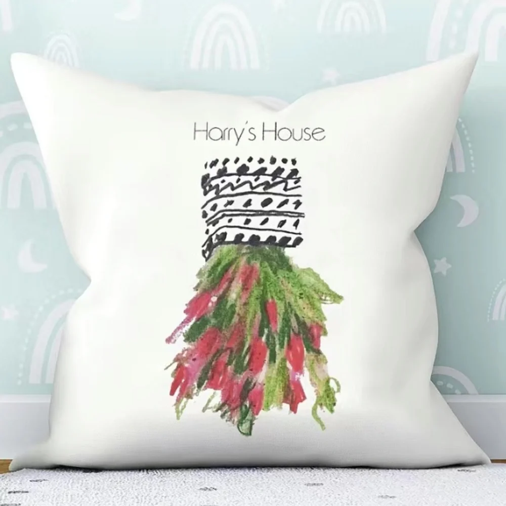 🆕HARRY STYLES MERCH: Harry’s House Album Floral Arrangement Pillow Cover